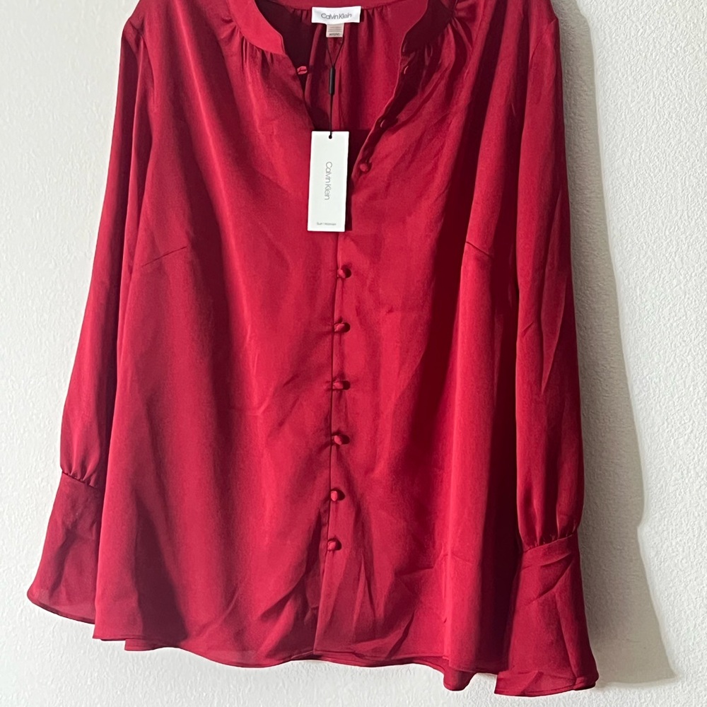 Calvin Klein Crimson Blouse